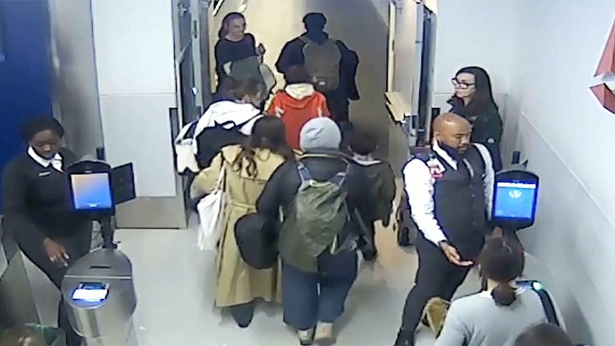 Svetlana Dali passes gate agents