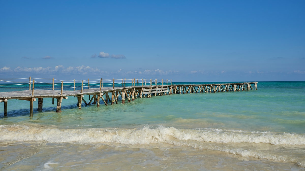 view of Isla Pasion beach in mexico