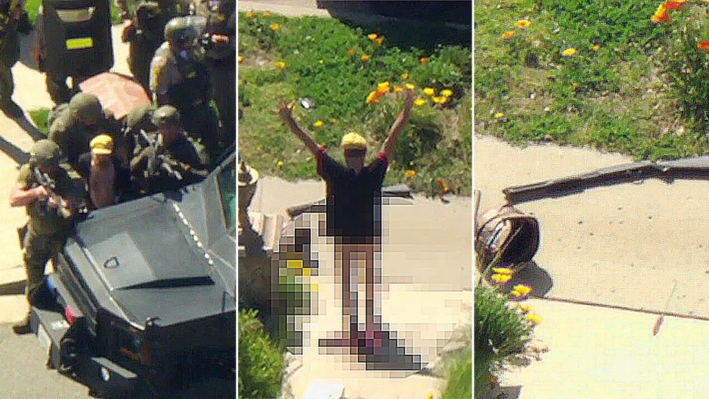California man allegedly fires gun near school zone, barricades in home before surrendering to SWAT pantless