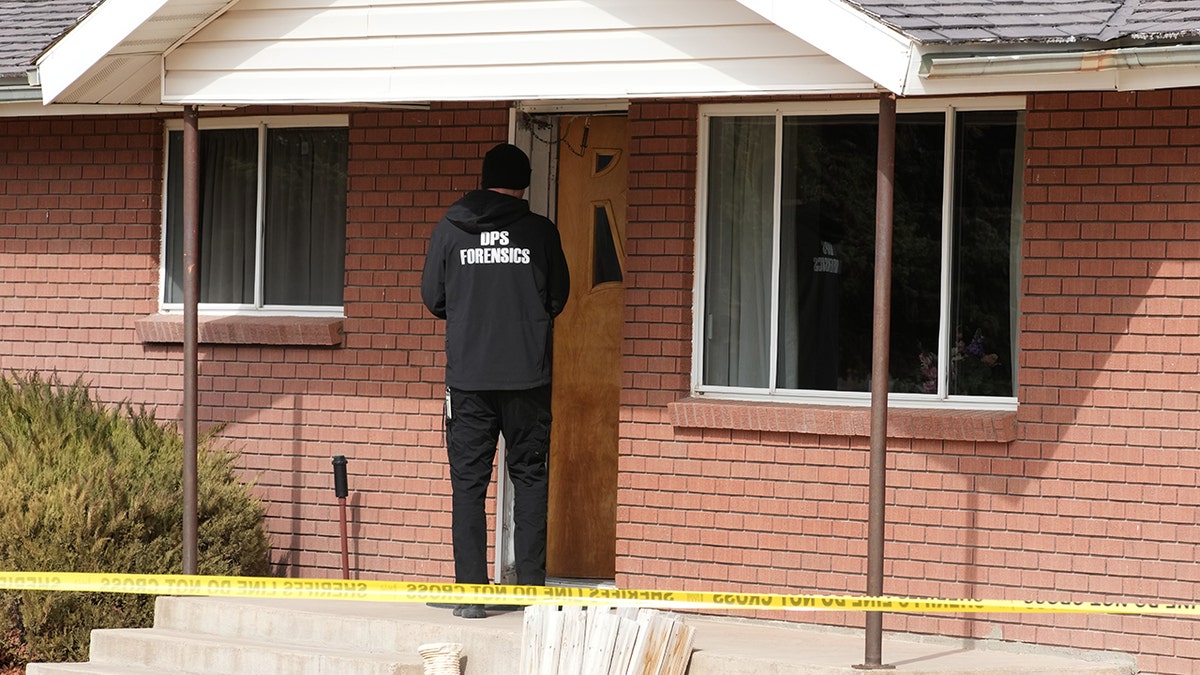 The scene of a triple murder in Wayne County, Utah