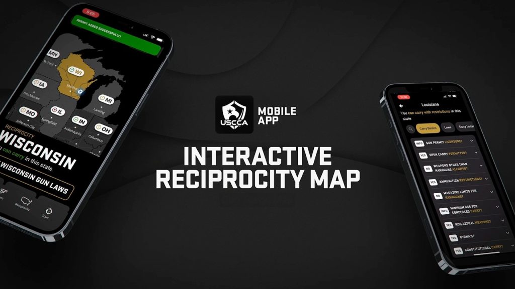 Free CCW Reciprocity Map and Gun Laws App by USCCA