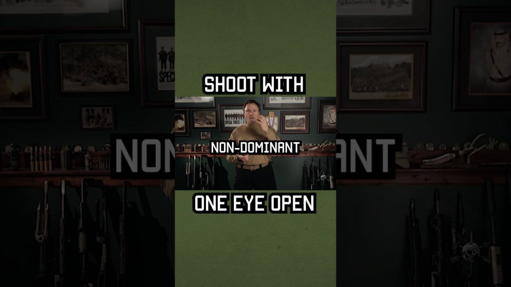 How To Shoot With ONE-EYE OPEN #specialforces #military #tip
