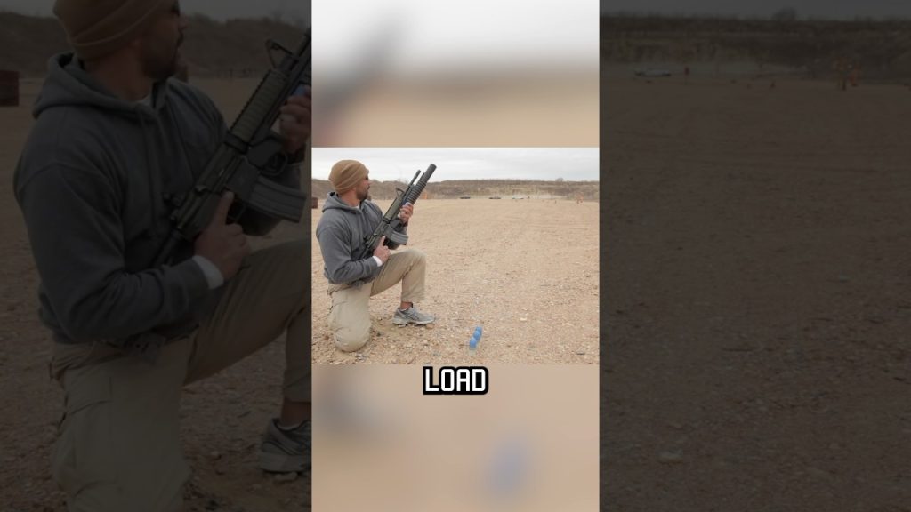 How to use an M-203 Grenade Launcher #shorts #military #m203