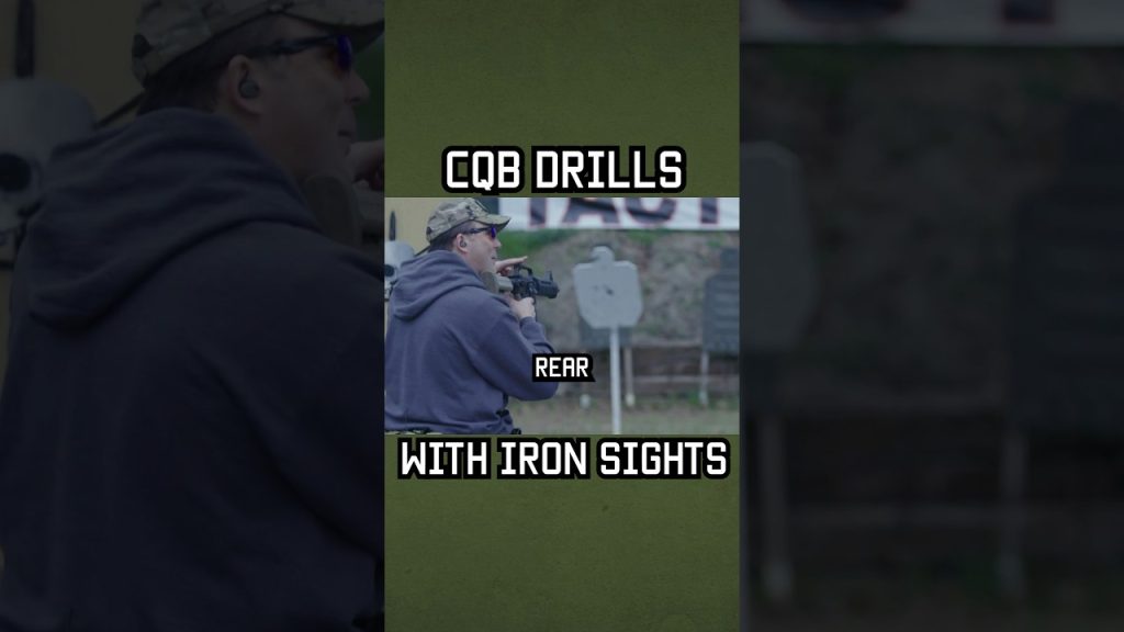 Special Forces CQB Drills using Iron Sights #shorts #cqb #military
