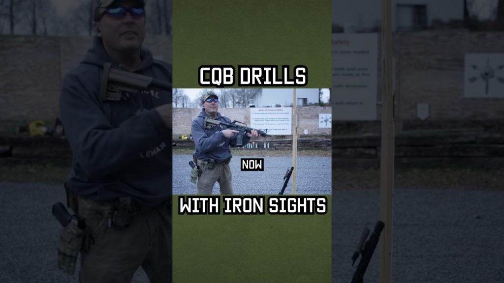 CQB RIFLE DRILLS WITH IRON SIGHTS #rifle #shorts #military