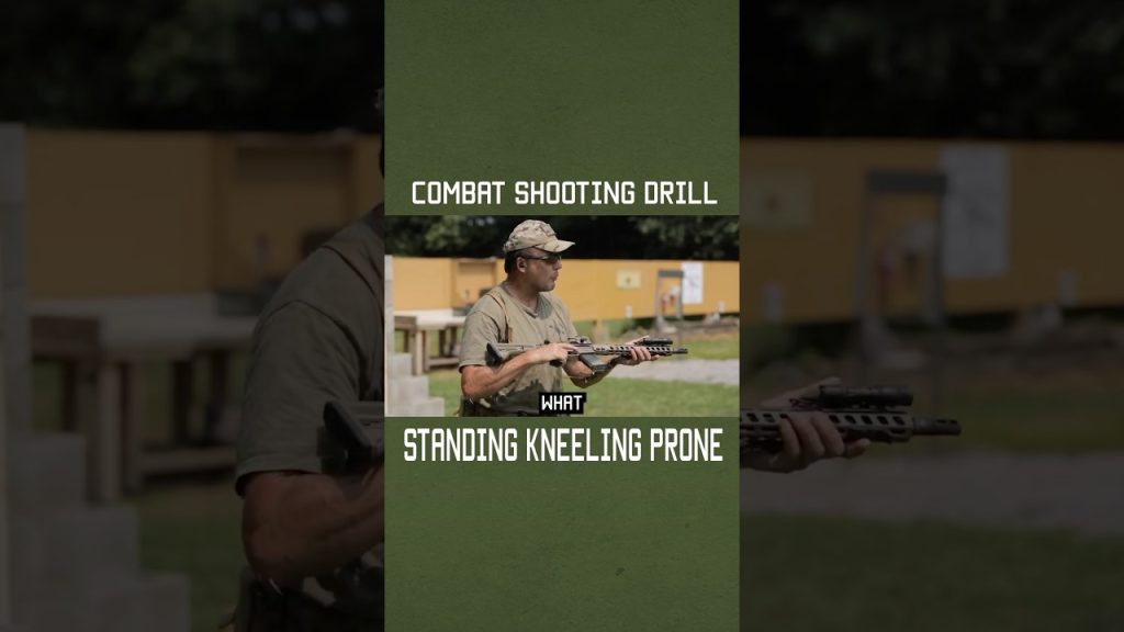 Combat Shooting Drill: Standing Kneeling Prone #specialforces #shorts #military