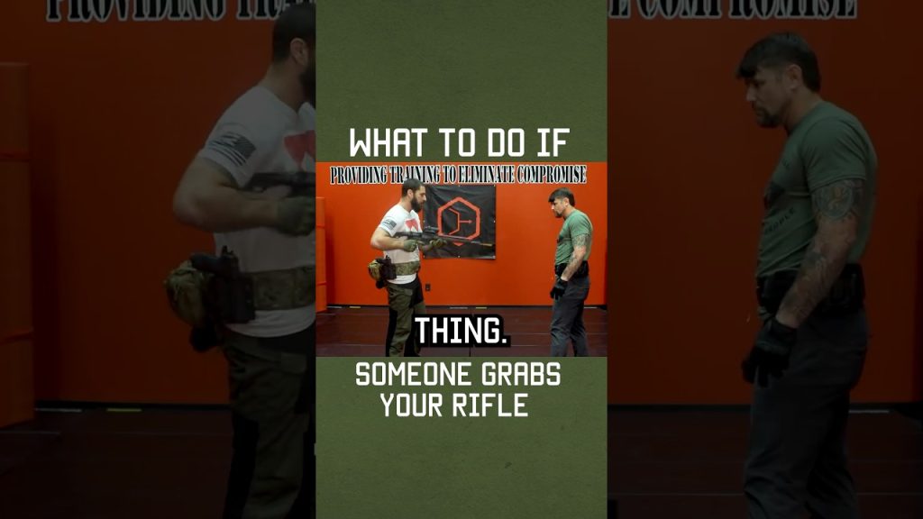 What to do if someone grabs your rifle! #shorts #selfdefense #rifle #military #lawenforcement