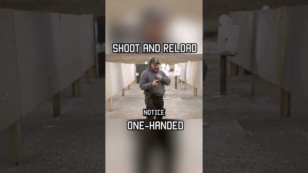 Shoot and reload ONE-HANDED #shorts #tips #military
