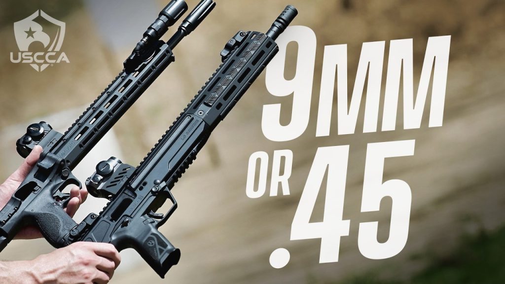 Navy SEAL: Should You Pick 9mm or .45 Pistol Caliber Carbine?