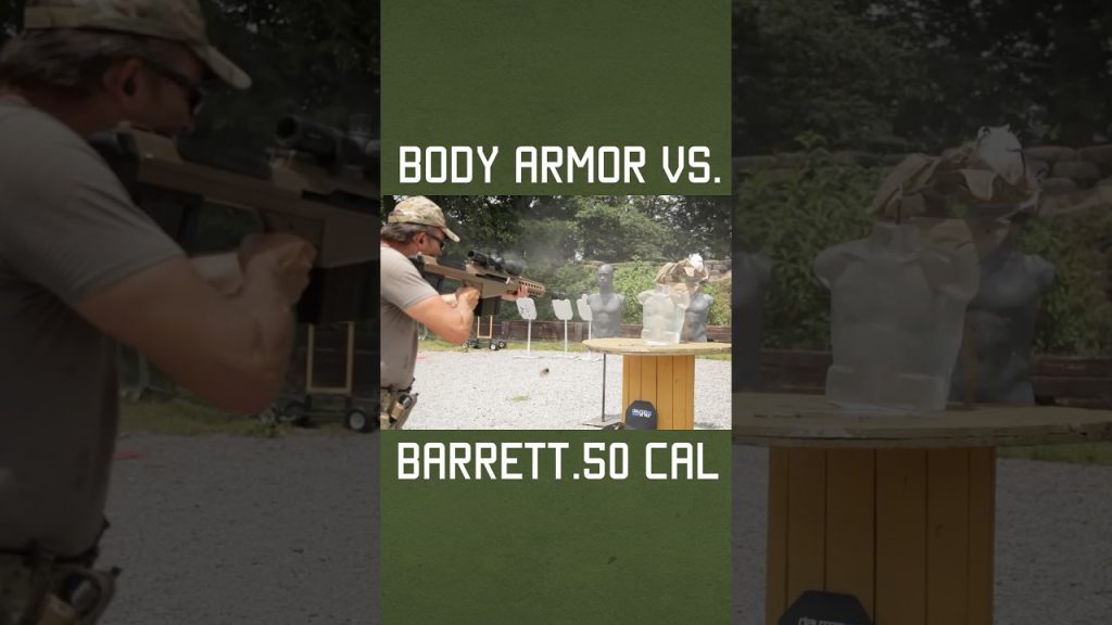 Body Armor vs. Barrett .50 Cal #shorts #military