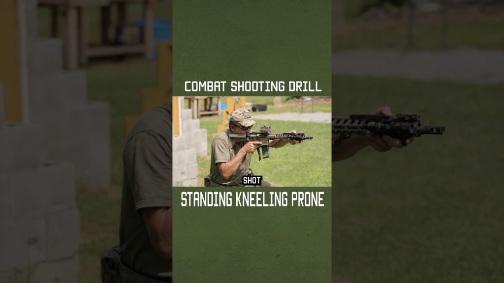 Combat Shooting Drill: Standing Kneeling Prone #shorts #specialforces #greenberet