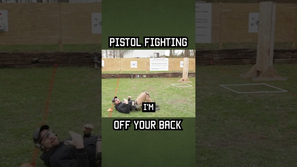 How Green Berets Pistol Fight Off Their Back #shorts #specialforces #military #army #youtubeshorts