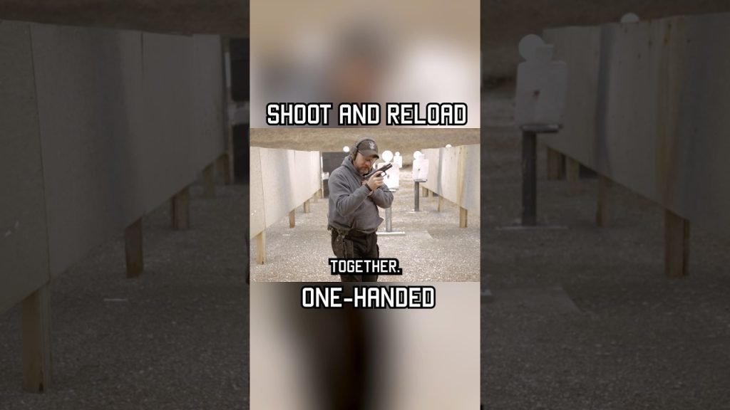 Shoot and Reload One-Handed #shorts #military #tips