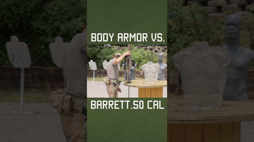 Body Armor vs. Barrett .50 Cal #shorts #cool #barrett #sniper #military