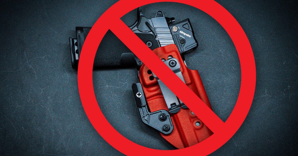 SAF Sues the Only County in America That Bans Red Dots, Lights and 1911s for Permit Holders SAF Sues the Only County in America That Bans Red Dots, Lights and 1911s for Permit Holders