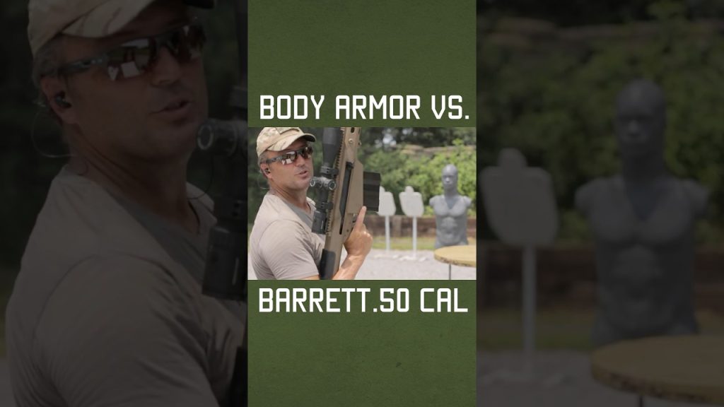Body Armor vs. Barrett .50 Cal #shorts #sniper #military