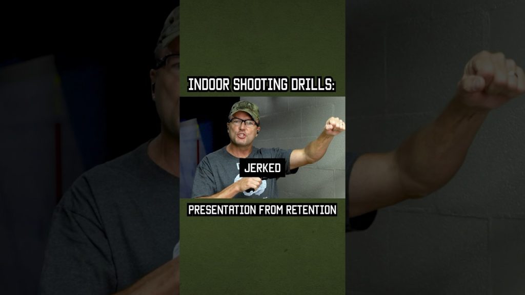 Indoor Shooting Drill: Presentation From Retention #shorts #training #military #youtubeshorts
