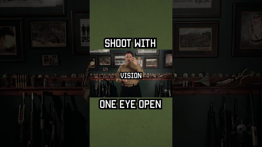 Why you should shoot with one eye open! #shorts #tips #military