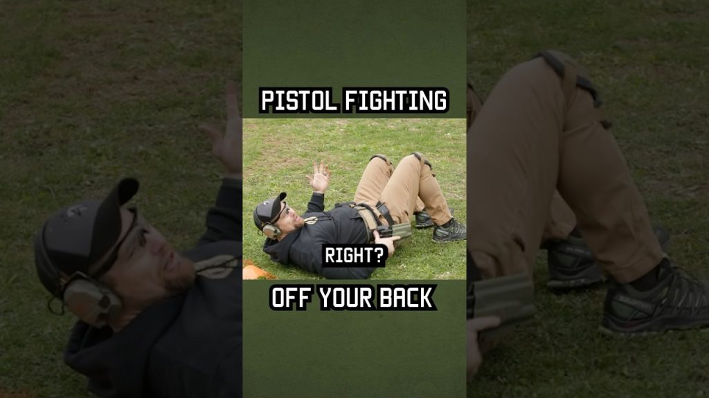 How to pistol fight off your back #tips #military #shorts
