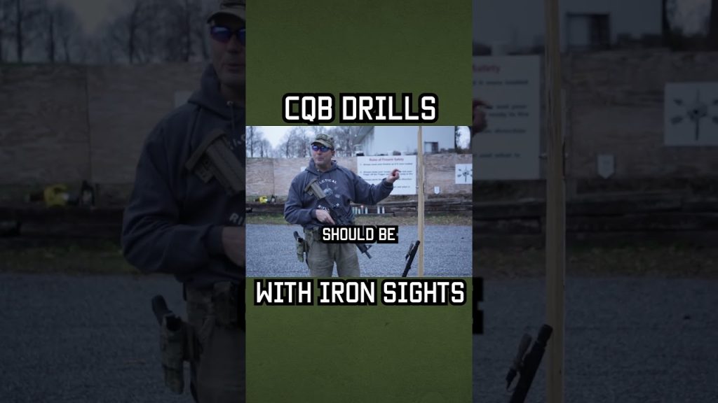 CQB Drills with Iron Sights #shorts #training #military