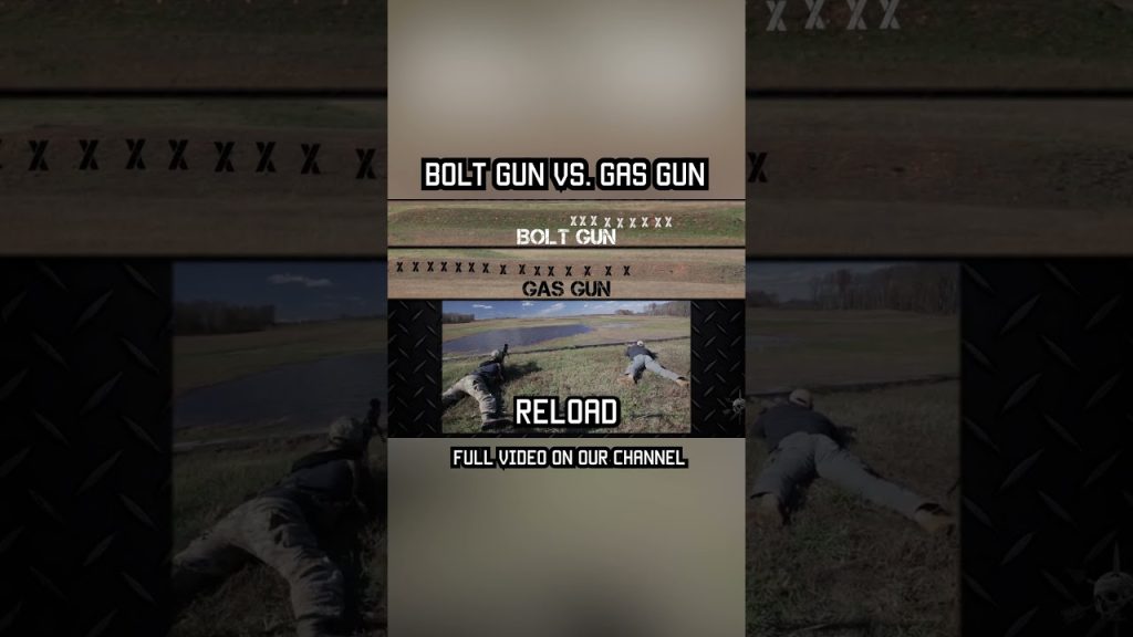 BOLT GUN vs. GAS GUn #shorts # #militaryeverything #test