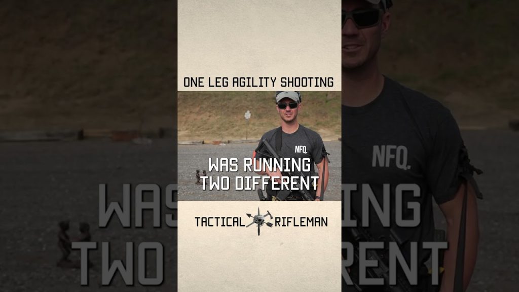 One Leg Agility Shooting  #training #tacticalrifleman #reel