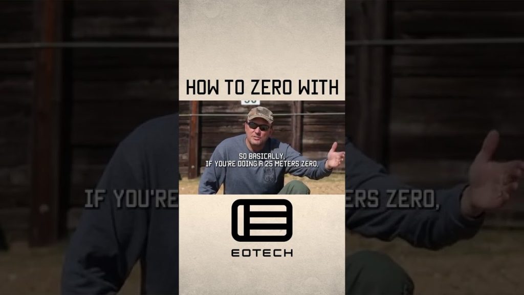How to zero with an EoTech  #eotech #zero #training #tacticalrifleman #reel