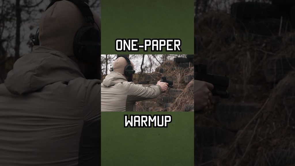 How To Do The ONE PAPER WARMUP #military  #army #training #shorts
