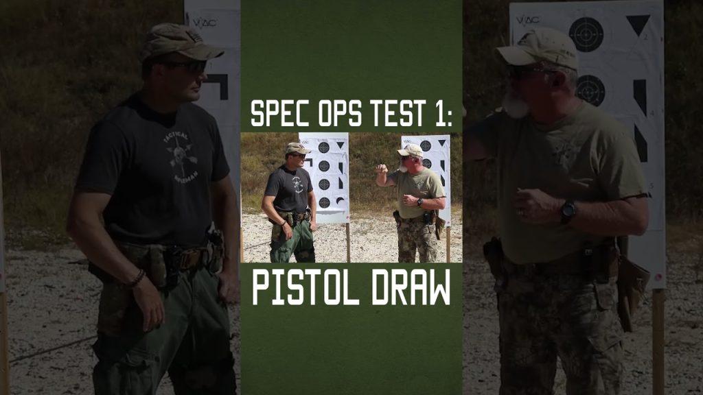 Special Ops Pistol Draw Test #specialforces #military  #militaryeverything  #tips  #training