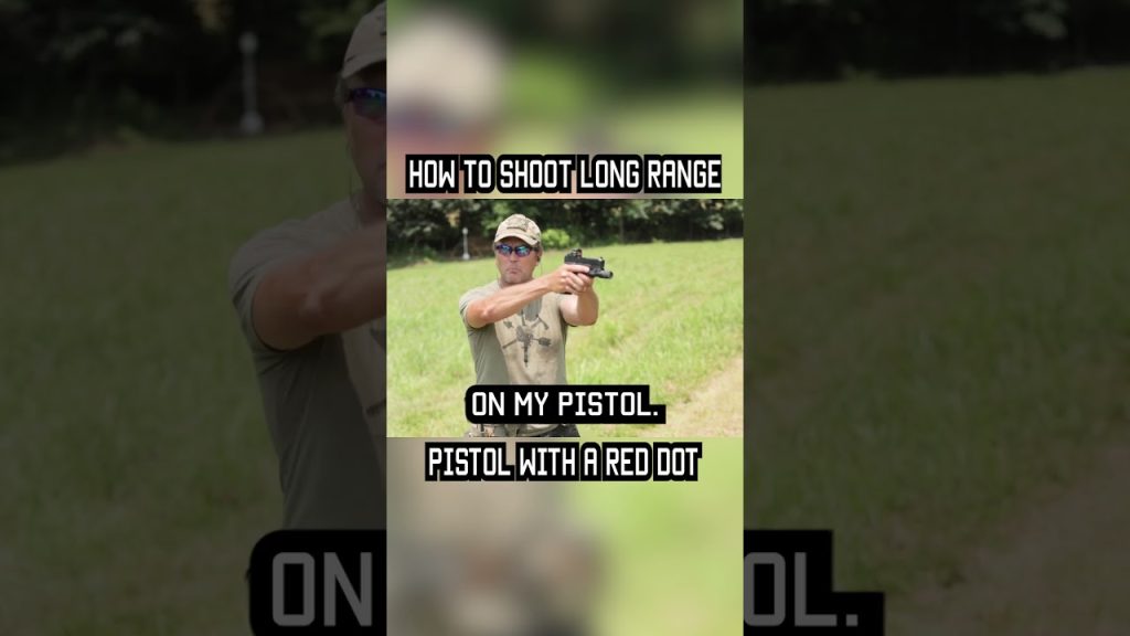 How to Shoot Long Range Pistol With Red Dots #shorts  #military #militaryeverything #tips #training