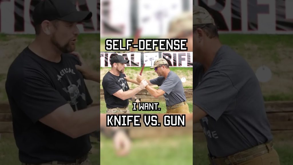 SELF DEFENSE: KNIFE VS GUN # #military #militaryeverything #lawenforcement  #tips  #specialforces