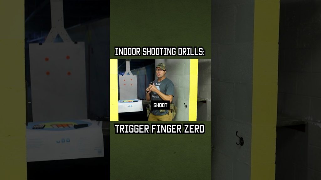An Indoor Shooting Drill: Trigger Finger Zero #military #lawenforcement #tips #training #shorts