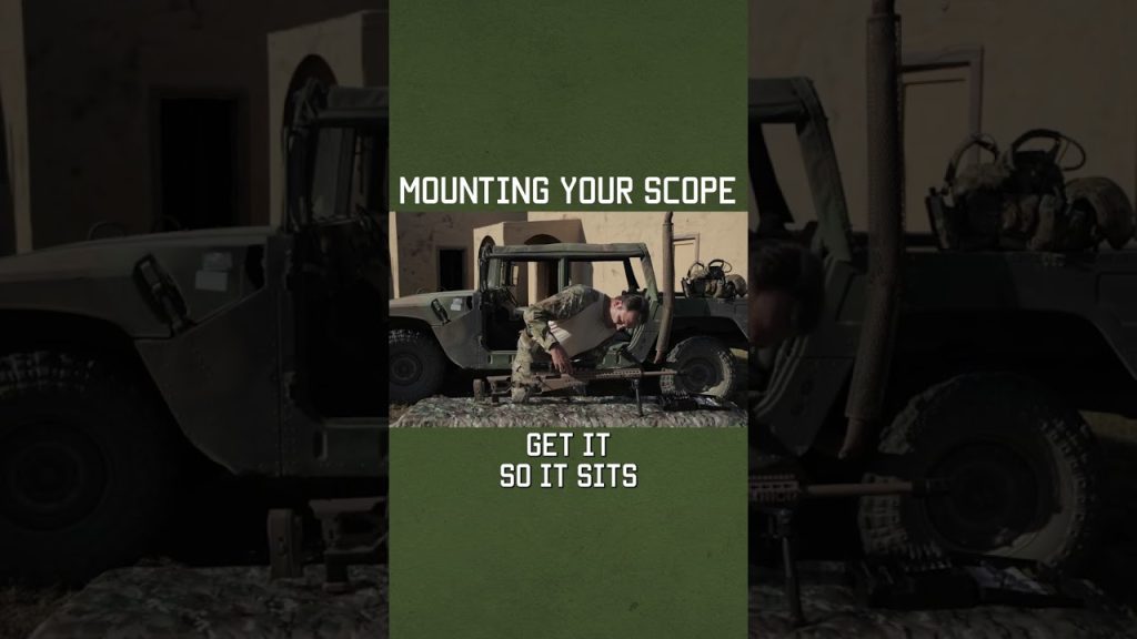 How To Mount Your Scope Correctly #military #militaryeverything #tips #training #shorts
