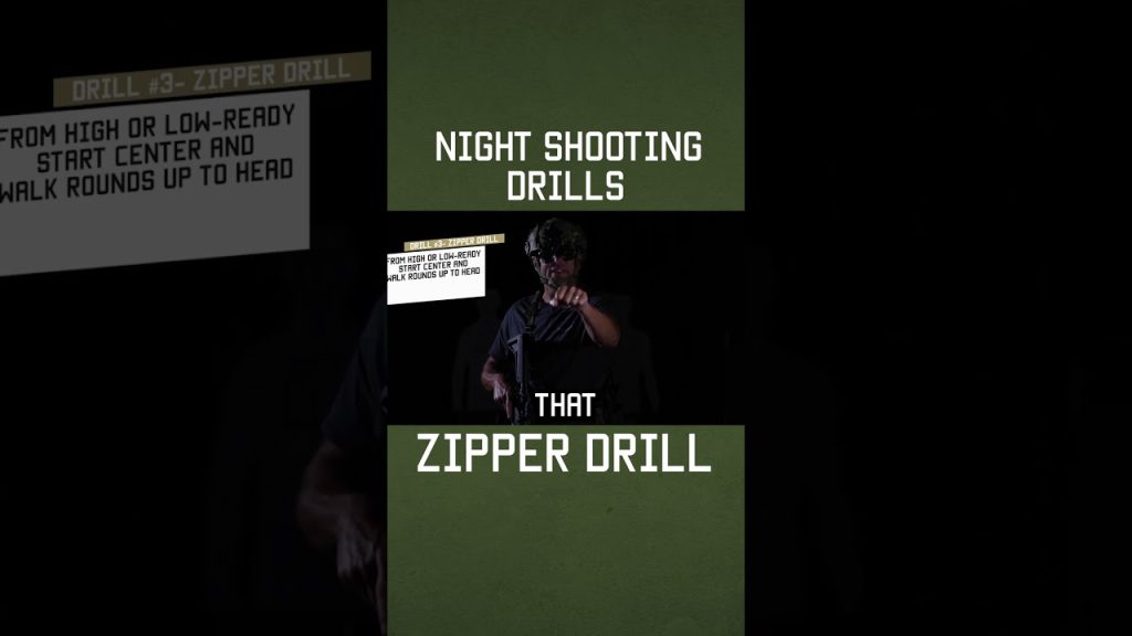 How To Do The “Zipper Drill” AT NIGHT #training #military #lawenforcement #shorts  #tips