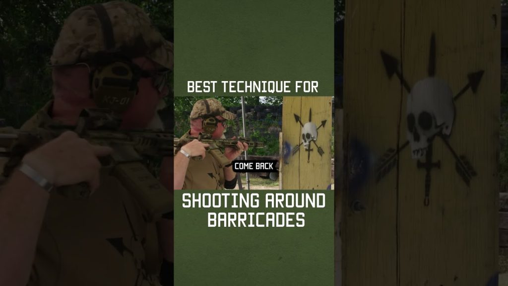 The Best Technique for shooting around BARRICADES #tips #shorts #training