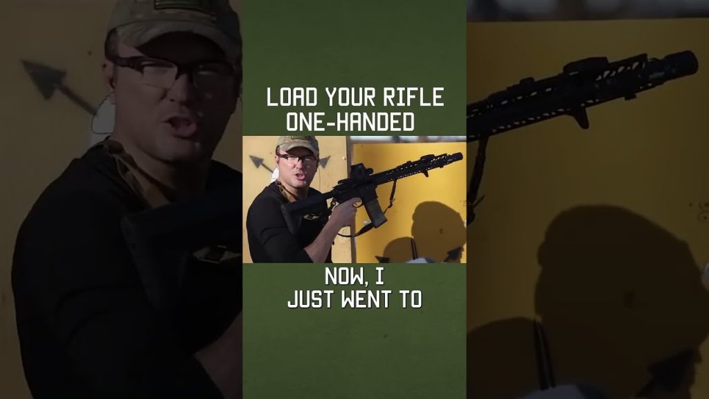 How to LOAD YOUR RIFLE ONE HANDED WHEN INJURED #rifle #tacticalrifleman #shorts #training