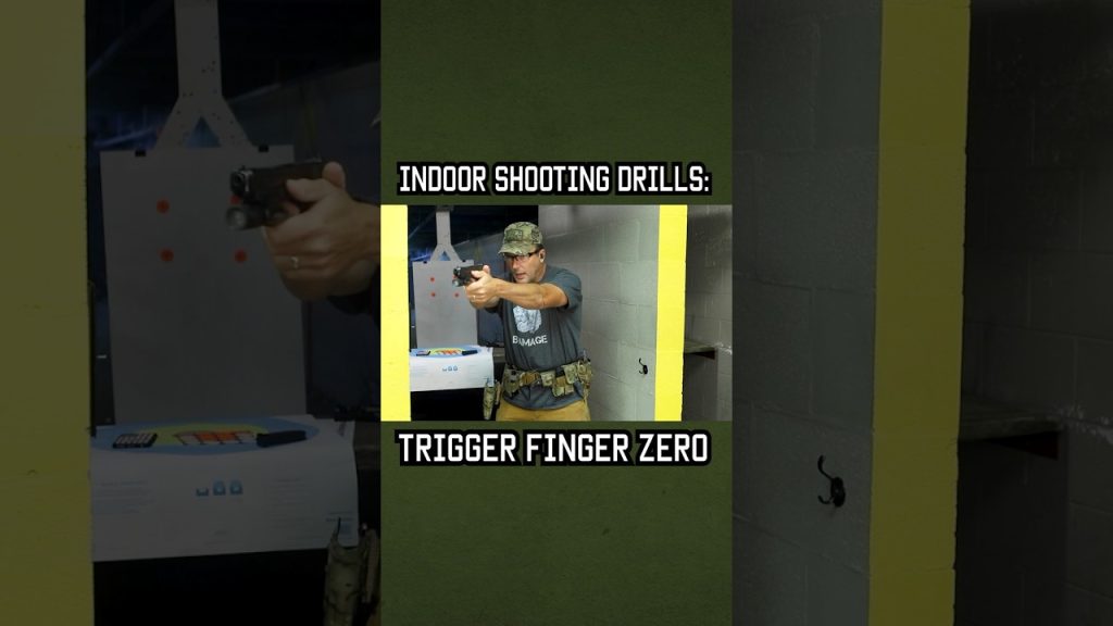 Indoor Shooting Drill: Trigger Finger Zero #training #shorts #military #lawenforcement #tactics