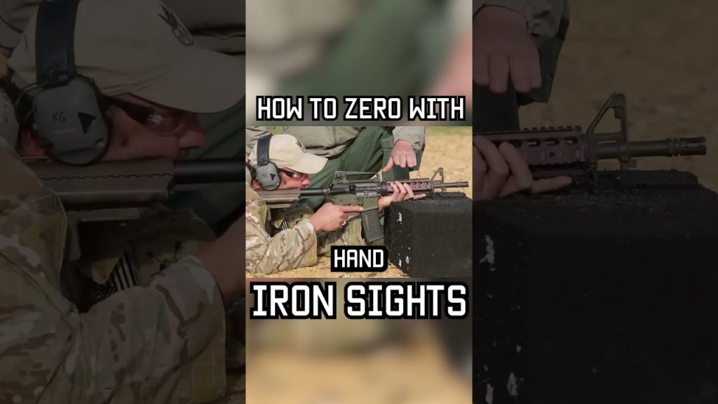 HOW TO ZERO WITH IRON SIGHTS  #military  #militaryeverything #tips #army #tacticalrifleman