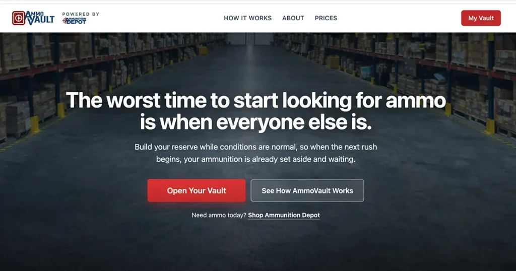 Ammunition Depot Launches AmmoVault, an Ammo Reserve You Can Build  at a Time