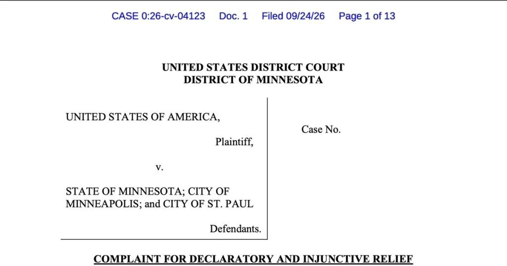 United States v. Minnesota: DOJ Sues the State, Minneapolis, and St. Paul in Federal Court Over 30-Day Handgun Waits That Stretch to Nearly 60