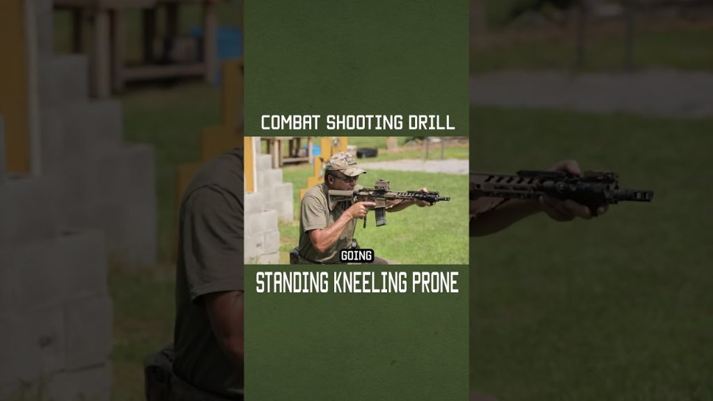 Combat Shooting Drill: Standing, Kneeling, Prone #military #militaryeverything #army #training #tips